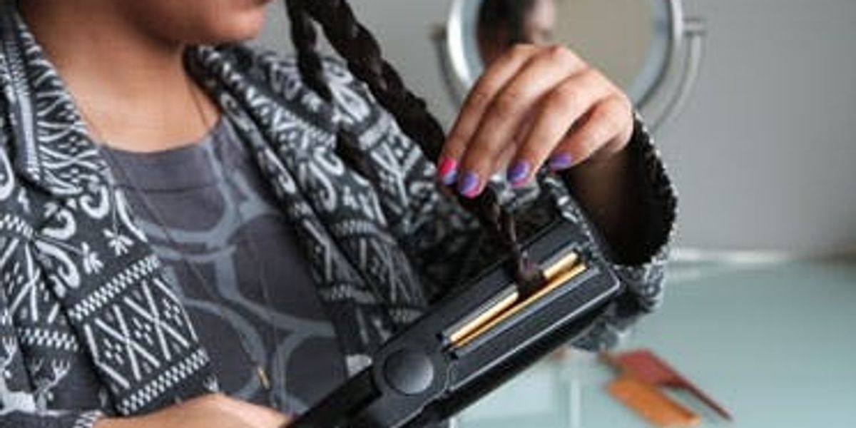 Beauty Hack Flat Iron Your Braids To Make Waves Brit Co