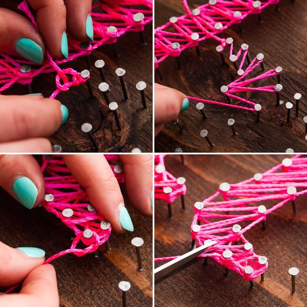 Live Creatively Another Spin on Nail String Art! Brit + Co