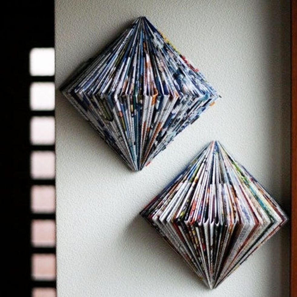 15 Simple DIYs to Repurpose Those Old Stacks of Magazines Brit + Co