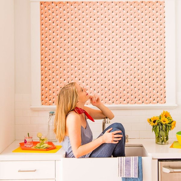 this diy fabric wallpaper is a renter s