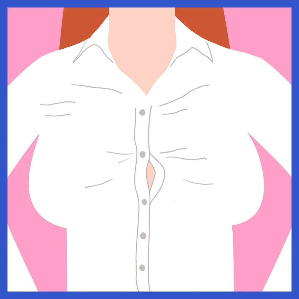 Girls with big boobs wearing tight shirts Is It Even Possible To Wear A Button Down Shirt With Big Boobs Brit Co