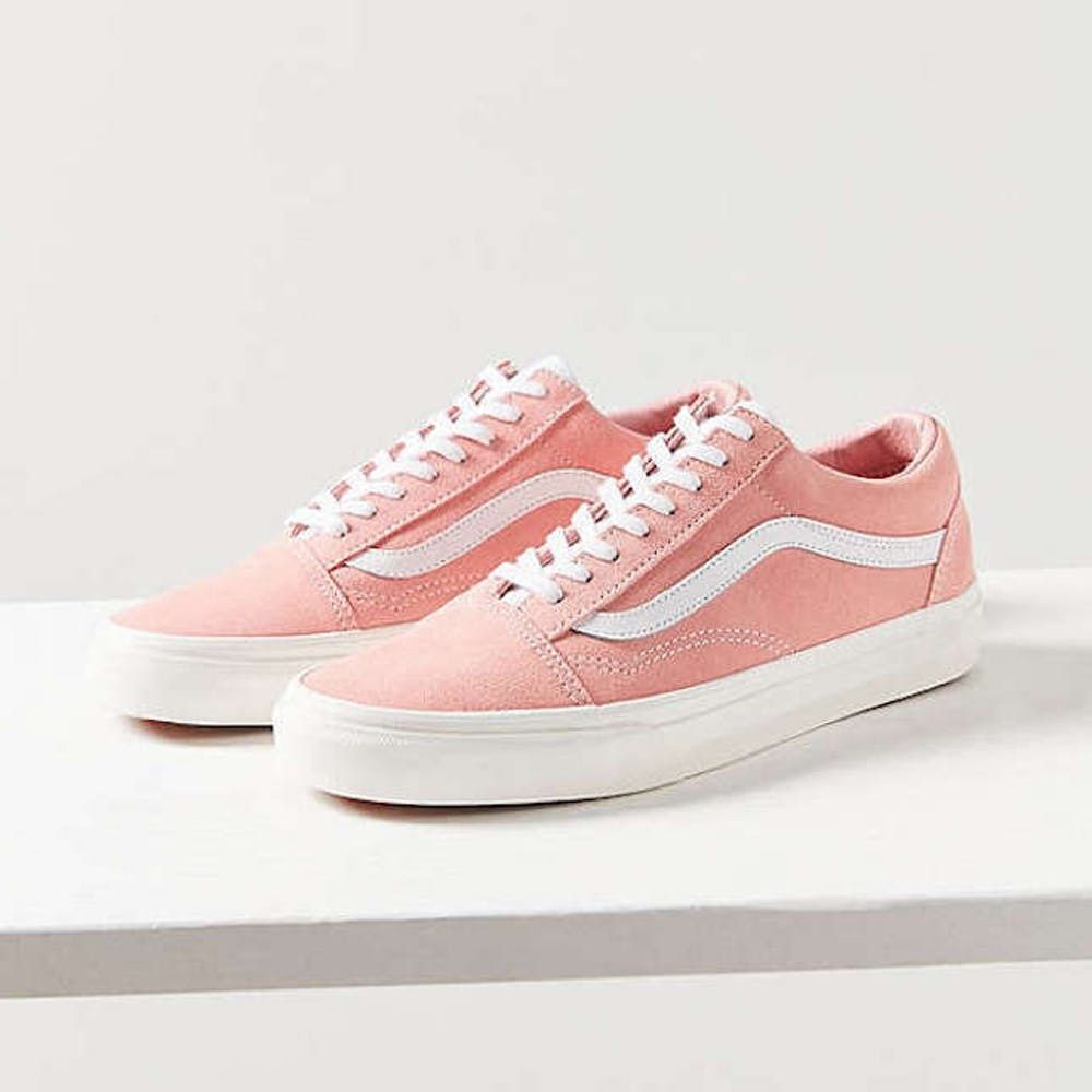 vans shoe pink and white or grey