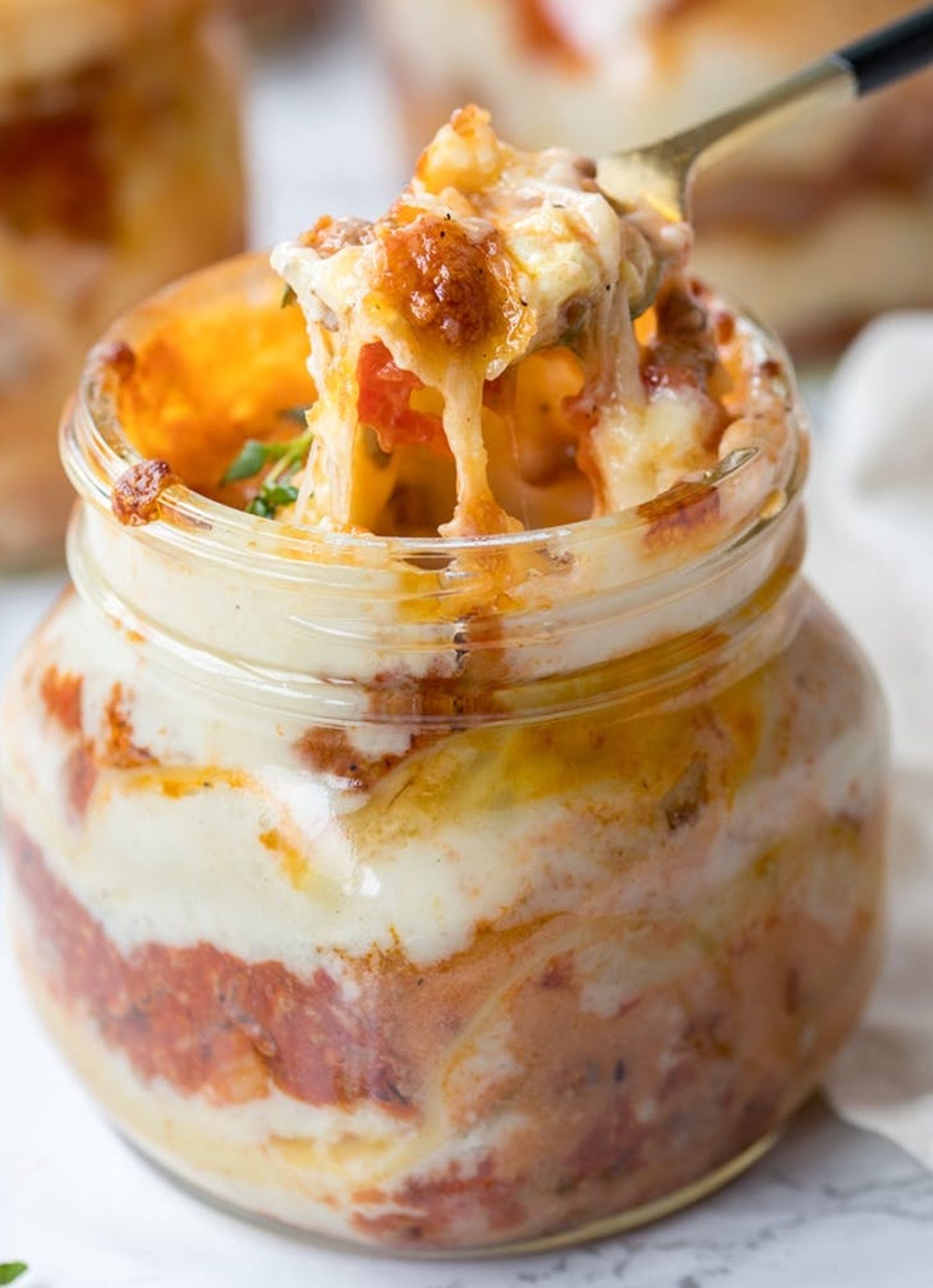 This Mason Jar Lasagna Recipe Is What Lunch Dreams Are Made Of Brit + Co