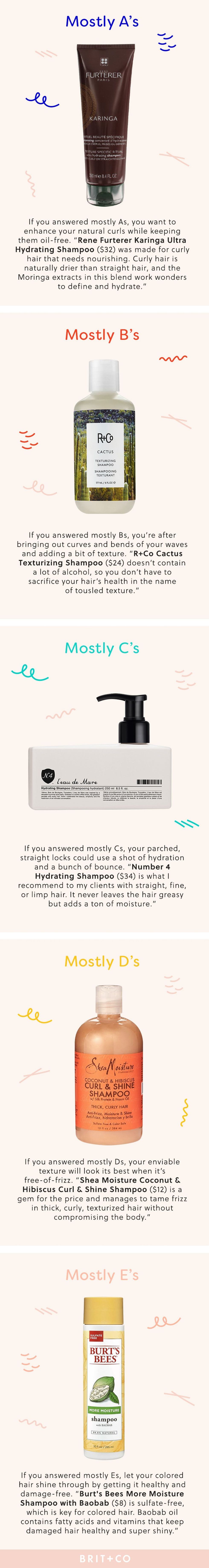 Take Our Quiz to Find the Right Shampoo for Your Hair Type Brit + Co