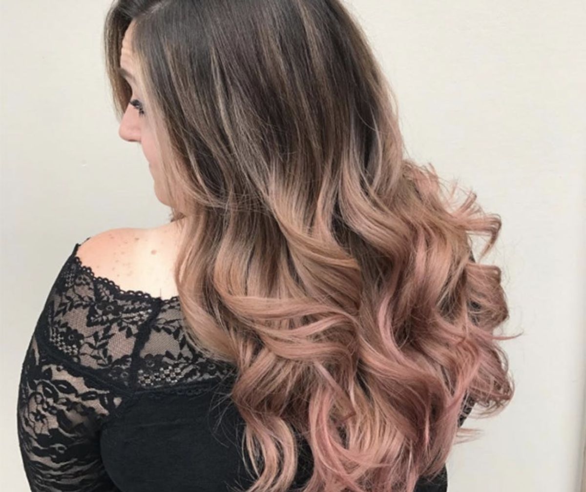 Chocolate Rose Gold Hair Color