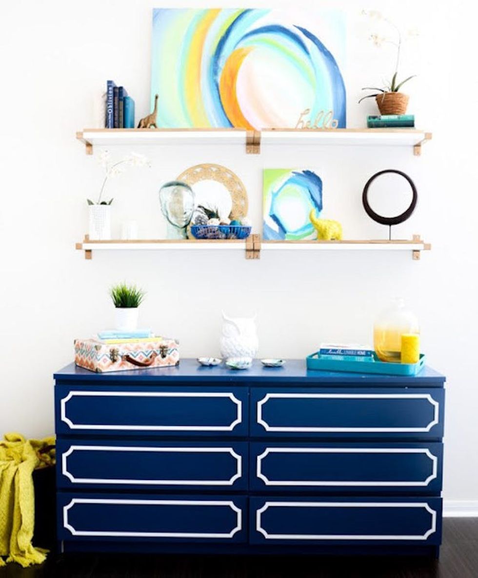 ikea slanted shelf on 20 Creative Ways To Make Your Own Shelves Brit Co