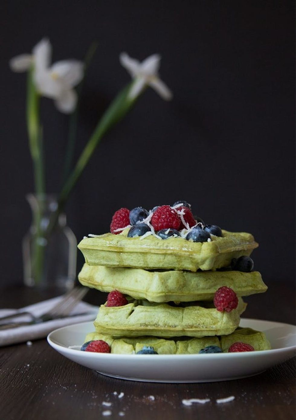 Matcha_Waffle_Recipe_Vegan_coconut_Encha_waffle
