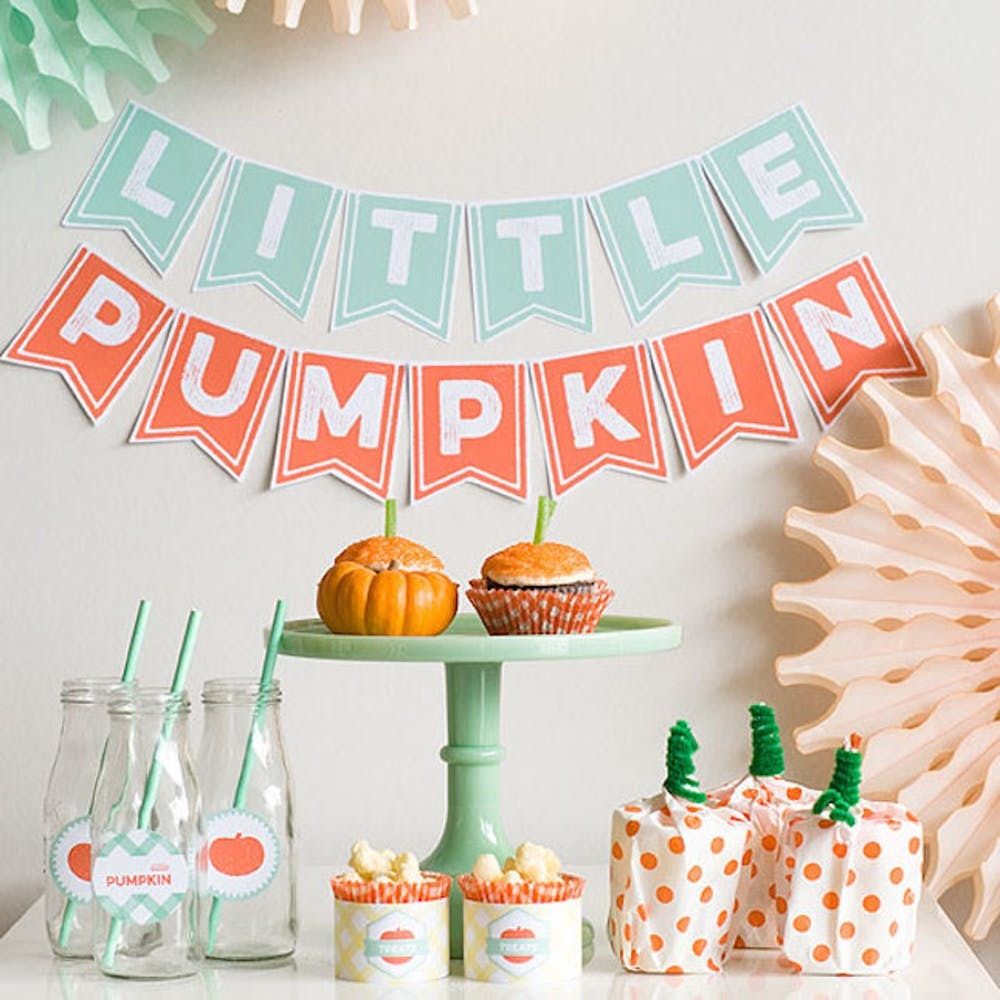 pumpkin themed baby shower favors
