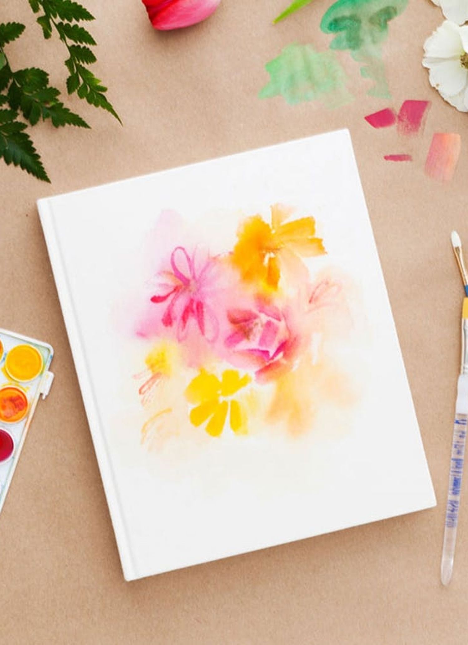 Get Inspired With This DIY Watercolor Sketchbook Brit + Co