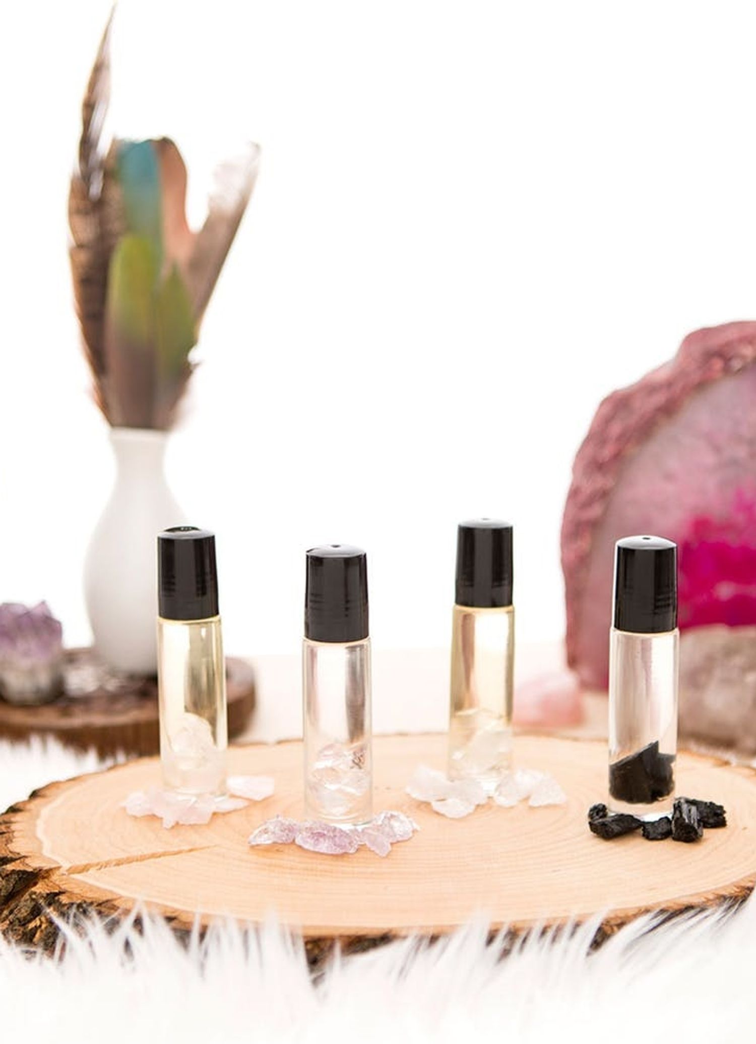 DIY These Sensual Scented Oil Perfumes With Crystals for You + Your Boo