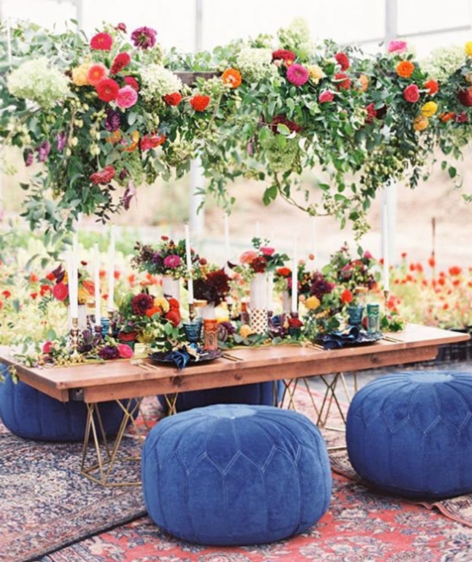 18 Hanging Flower Displays for Your Wedding Brit + Co