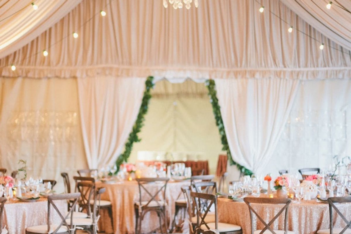 15 Gorgeous Ways To Decorate Your Wedding Tent Brit Co