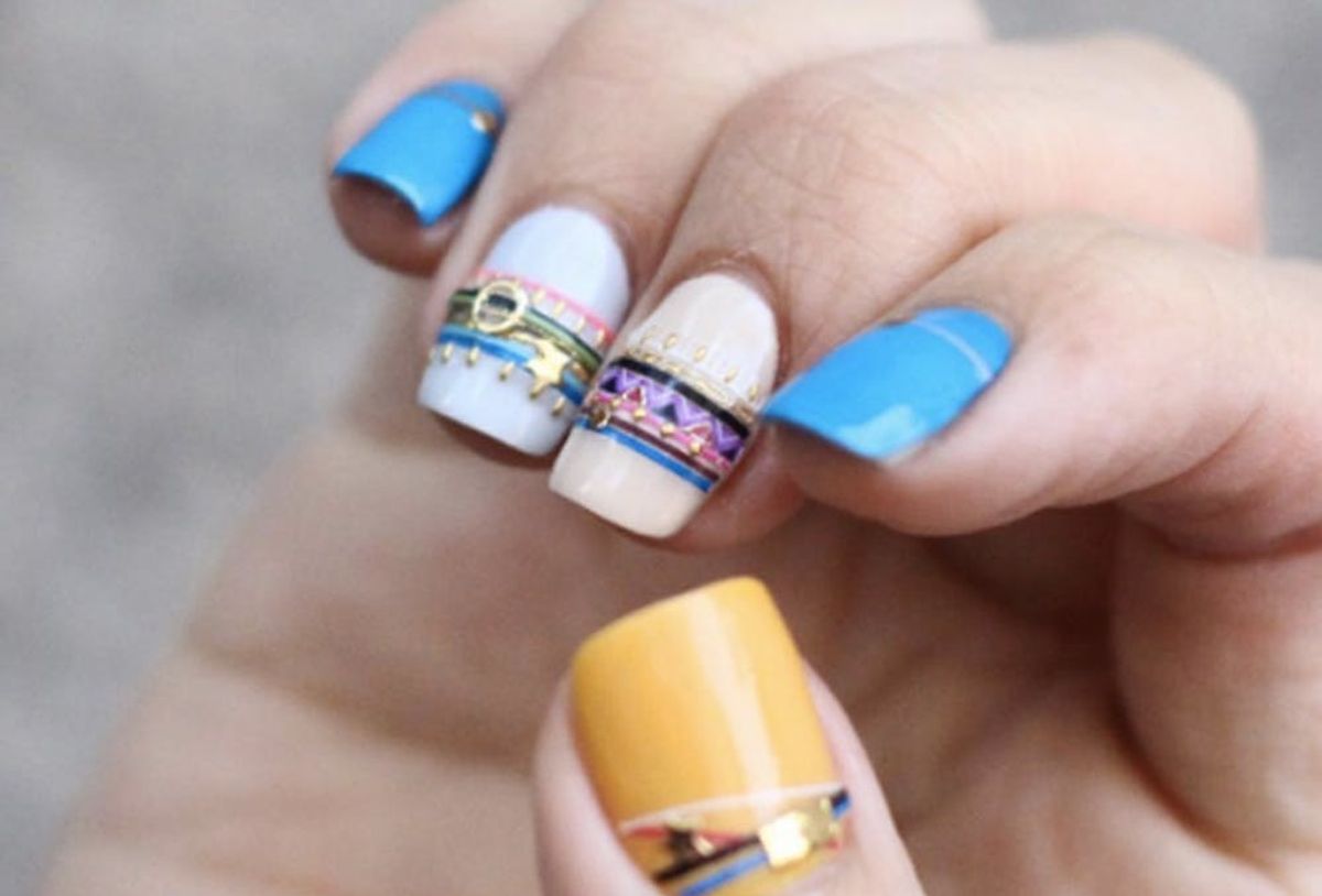 Bracelet Nails Are *the* Bling Your Summer Mani Needs Brit + Co