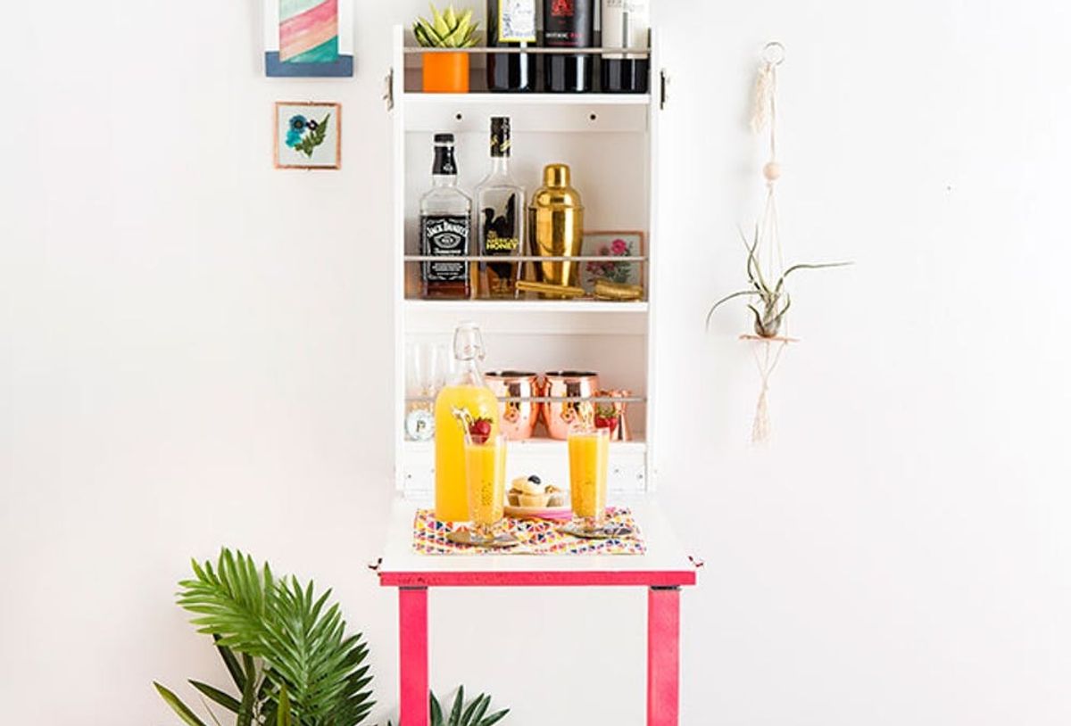 You Need This DIY Murphy Bar in Your Life ASAP Brit + Co
