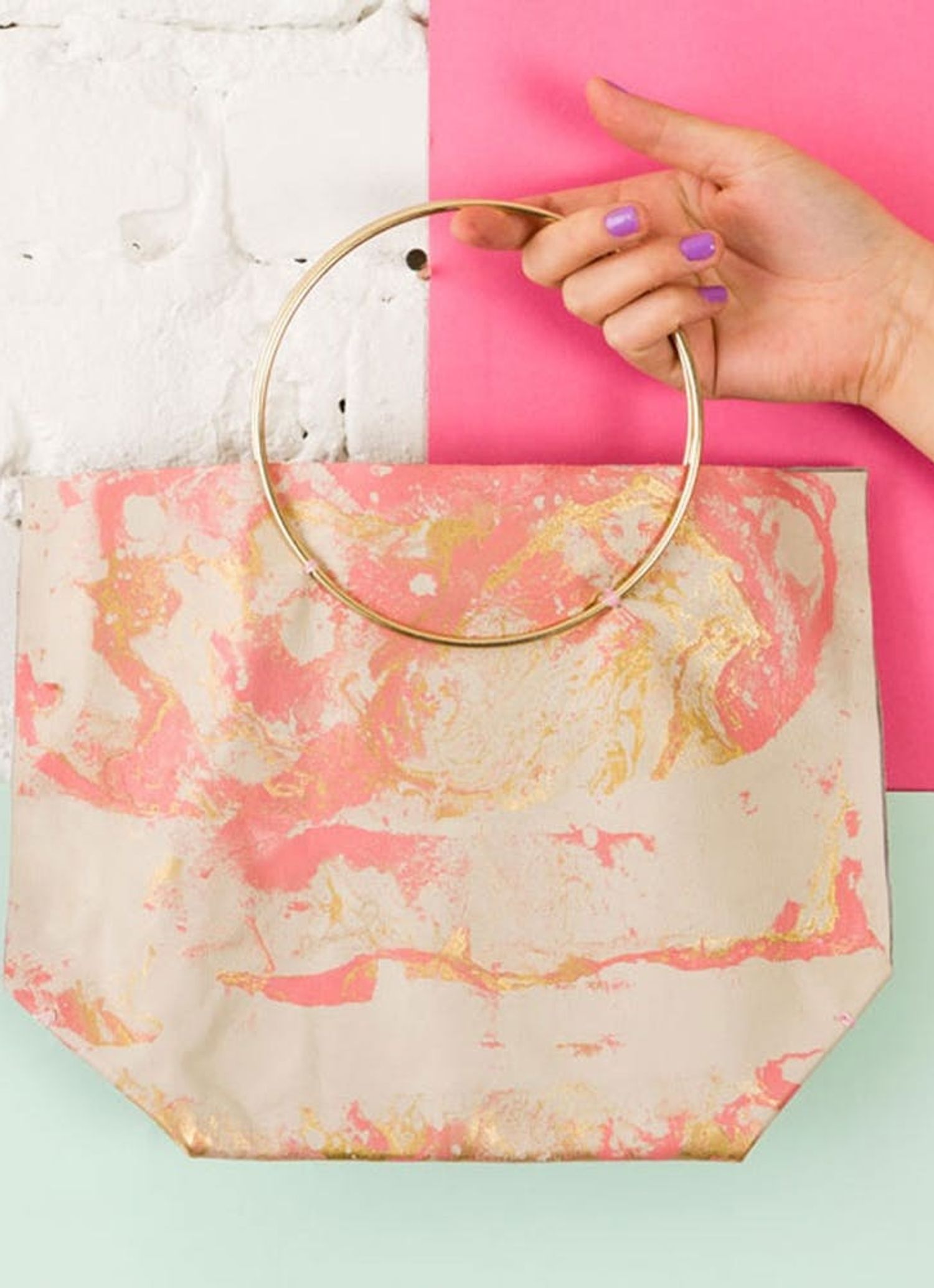 How to Make a 325 Marbled Leather Bag for 25 Brit + Co