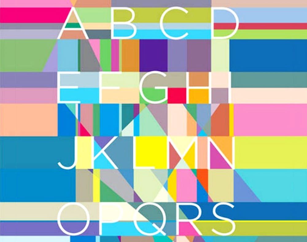 alphabet nursery art