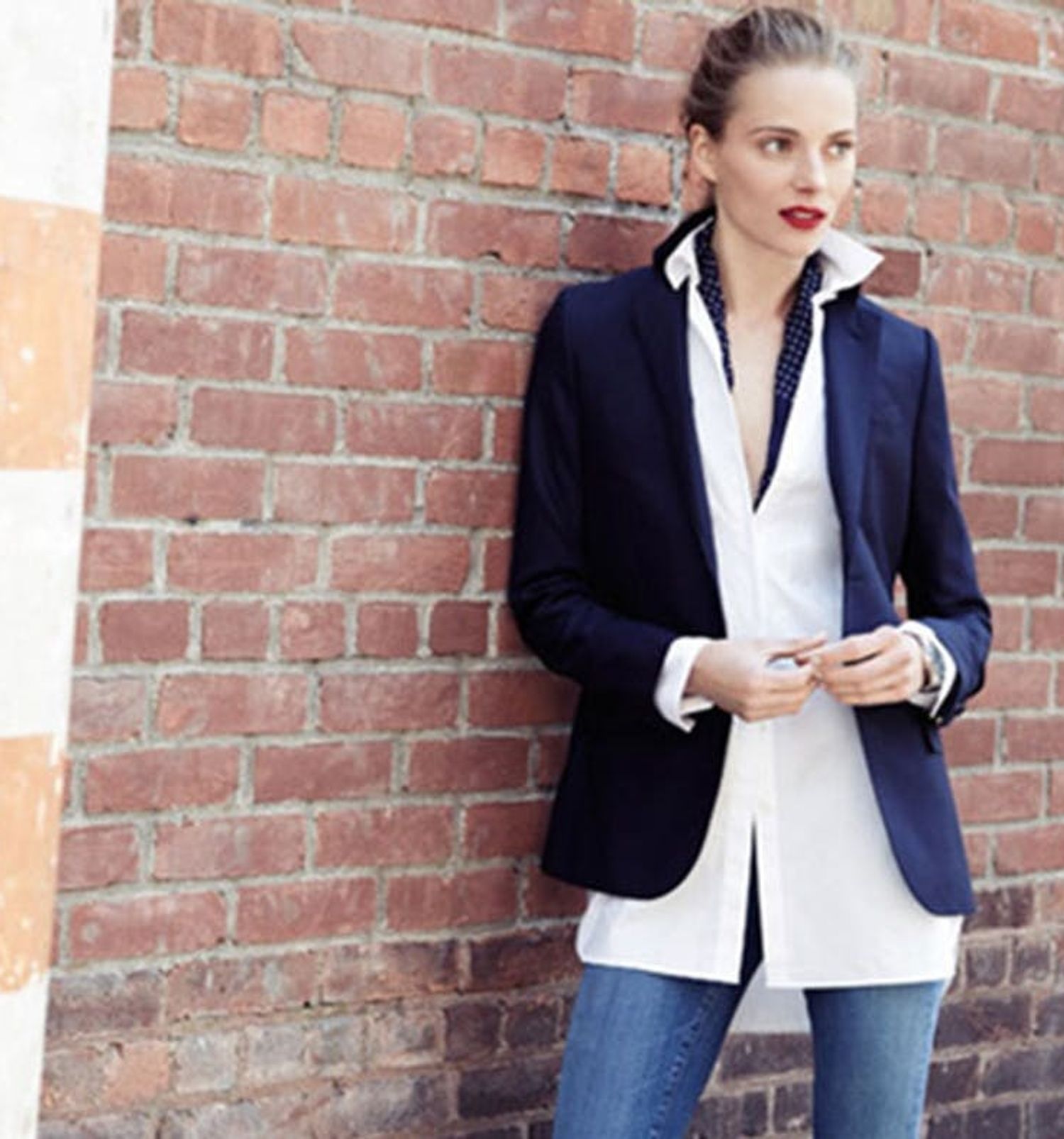 12 Ways to Style a White Collared Shirt - Brit + Co
