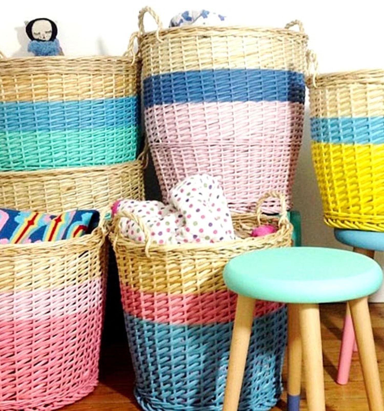 11 DIY Ways to Update Storage Baskets Brit + Co