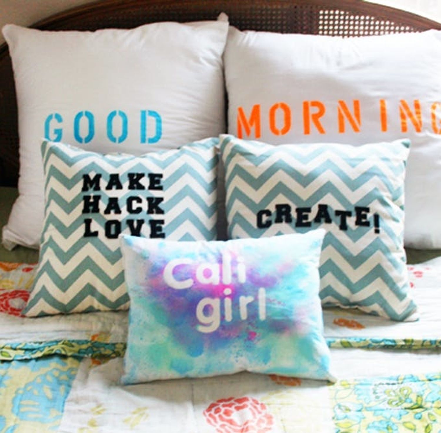 DIY Basics 3 Easy Ways to Add Type to Pillows Brit + Co