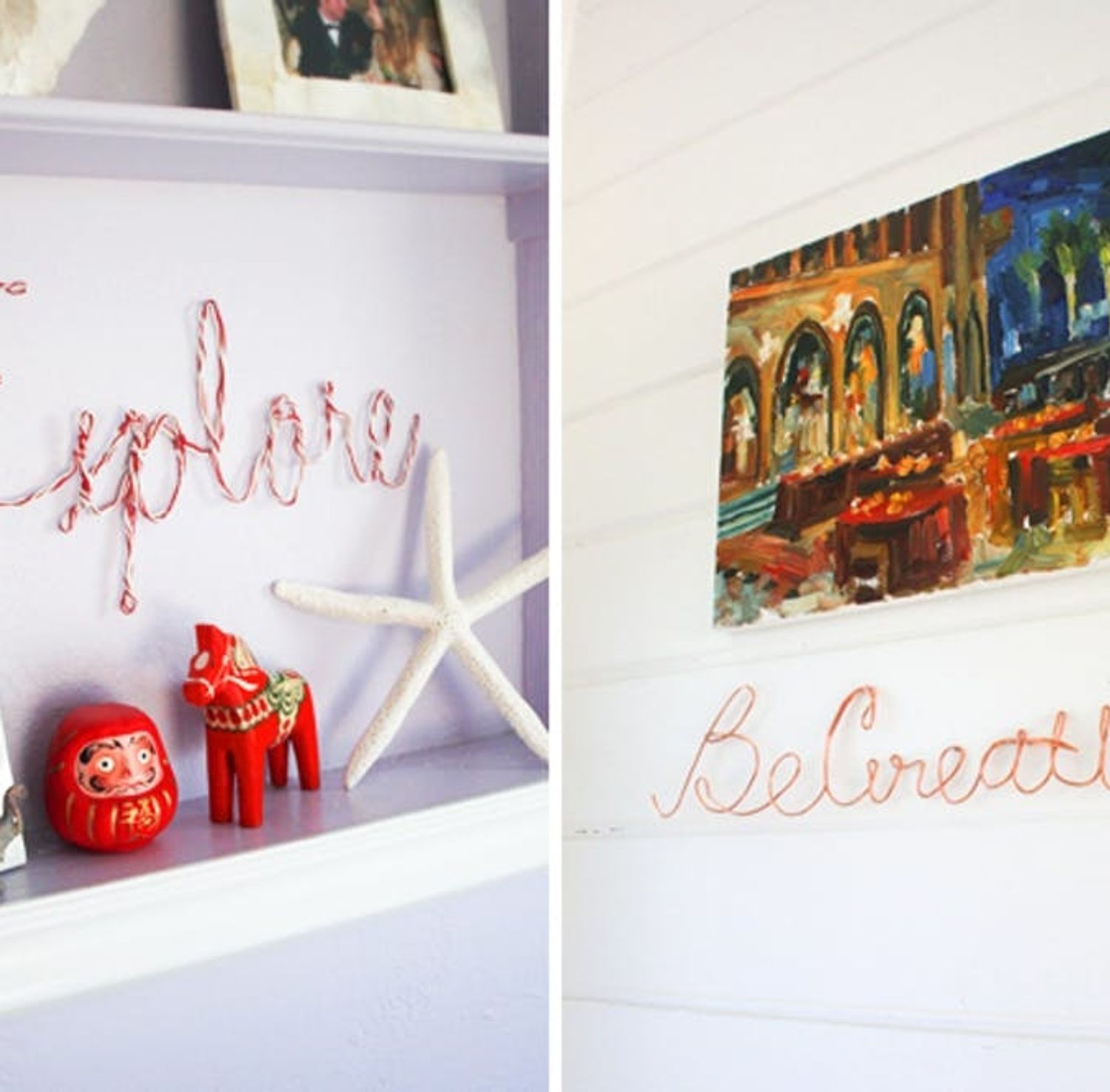 How to Create Wire Word Wall Art Brit + Co