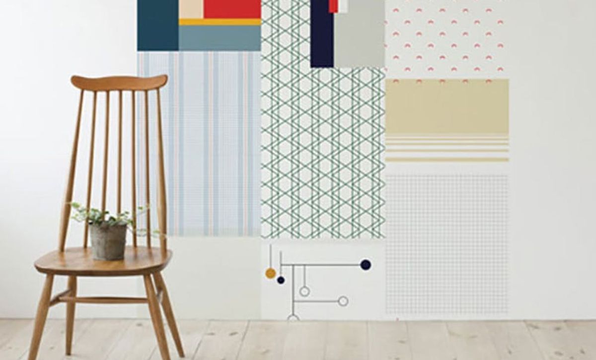 Cut + Paste Makes Hanging Wallpaper Ridiculously Easy Brit + Co