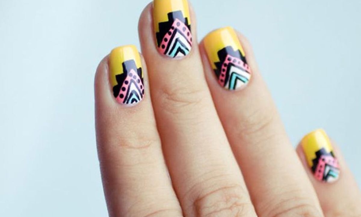 Tribal Nail Art: Ace These 18 Aztec-Inspired Manis - Brit + Co