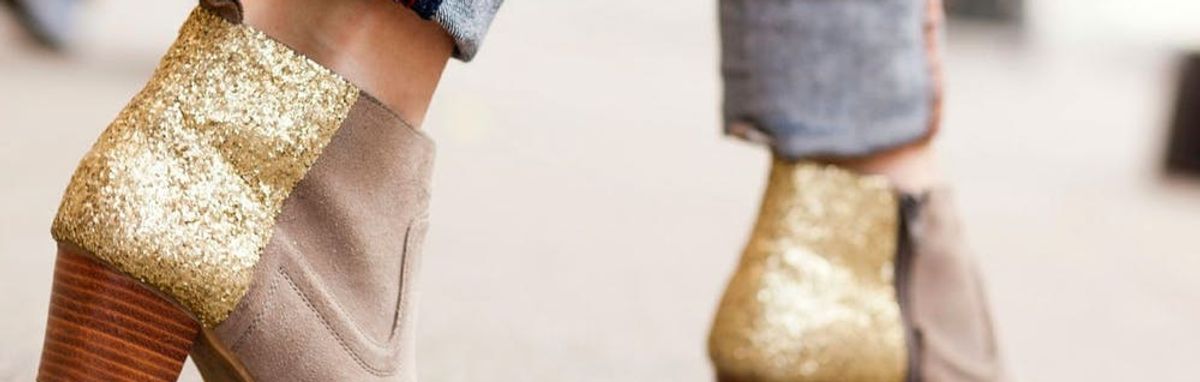 Frankie Glitter Boots White