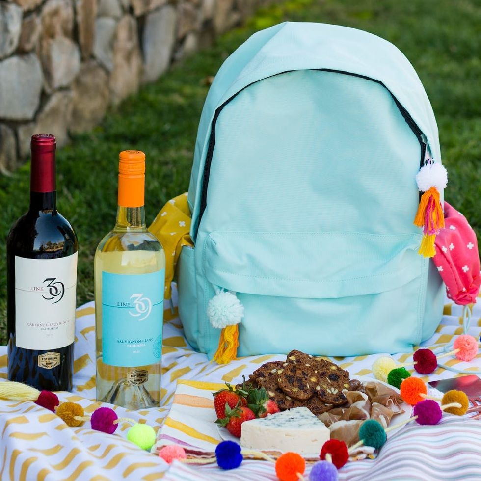 This Easy Backpack Wine Hack Will Make Outdoor Picnics a Breeze Brit + Co