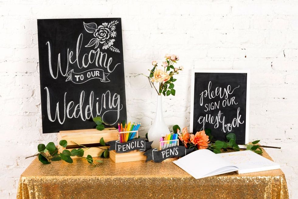 3 Cheap and Easy Ways to DIY Chalkboard Wedding Signs Brit + Co