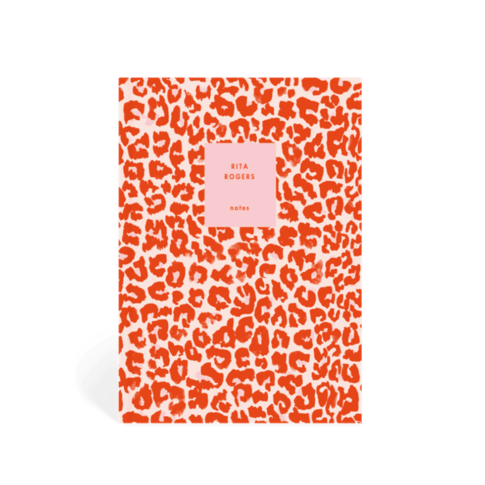 Papier Leopard Print Notebook