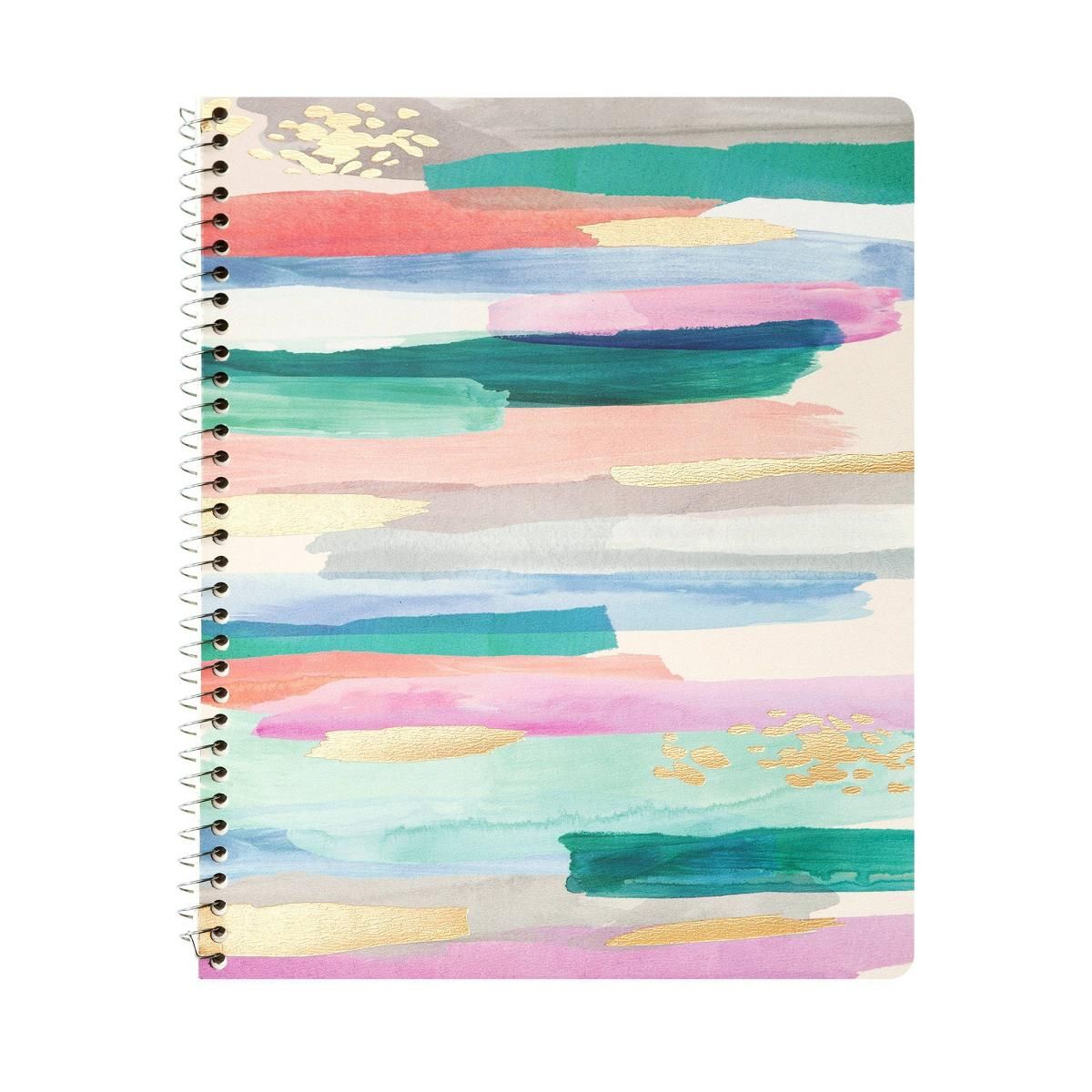 College Ruled 1 Subject Spiral Notebook Brushy Stripes school supplies