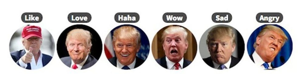 Facebook reactions _ Donald Trump