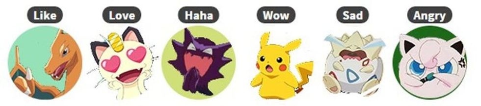 Facebook reactions _ Pokemon