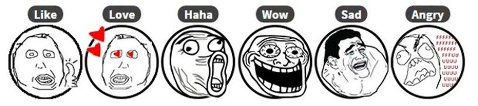 Facebook reactions _ Rage faces