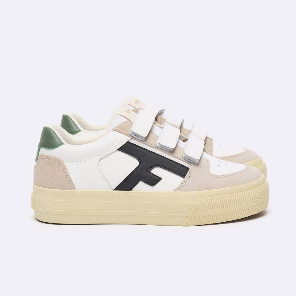 Faguo White & Beige Low-Top Tennis Shoes