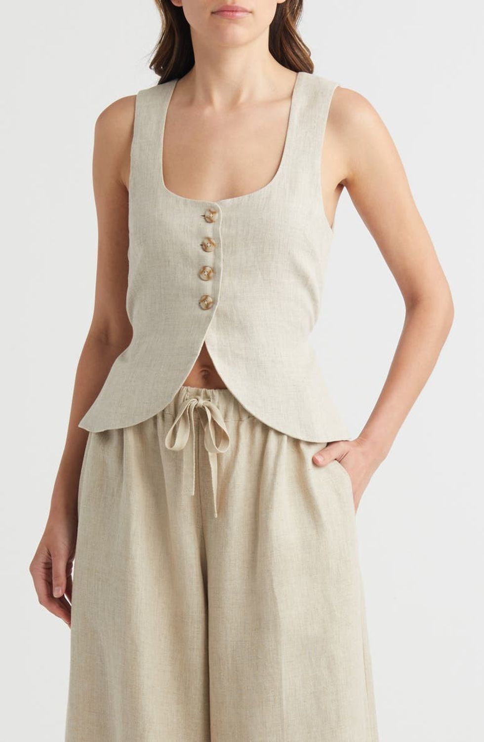 Faithfull the Brand Stanze Linen Vest