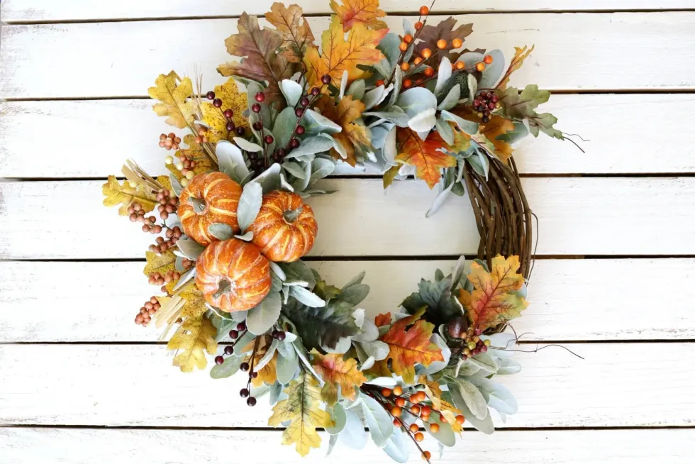 Fall Pumpkin Wreath