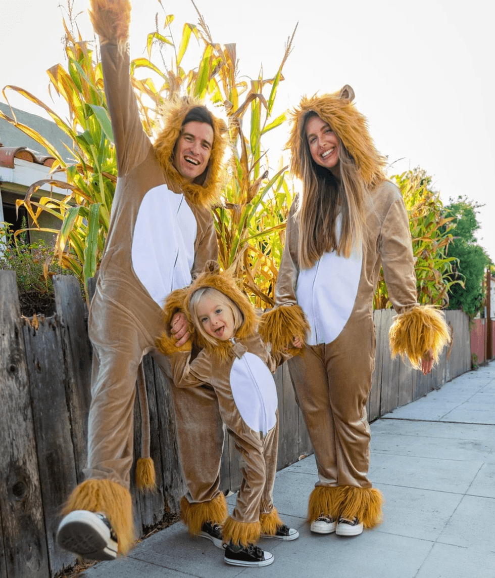 family lion costume