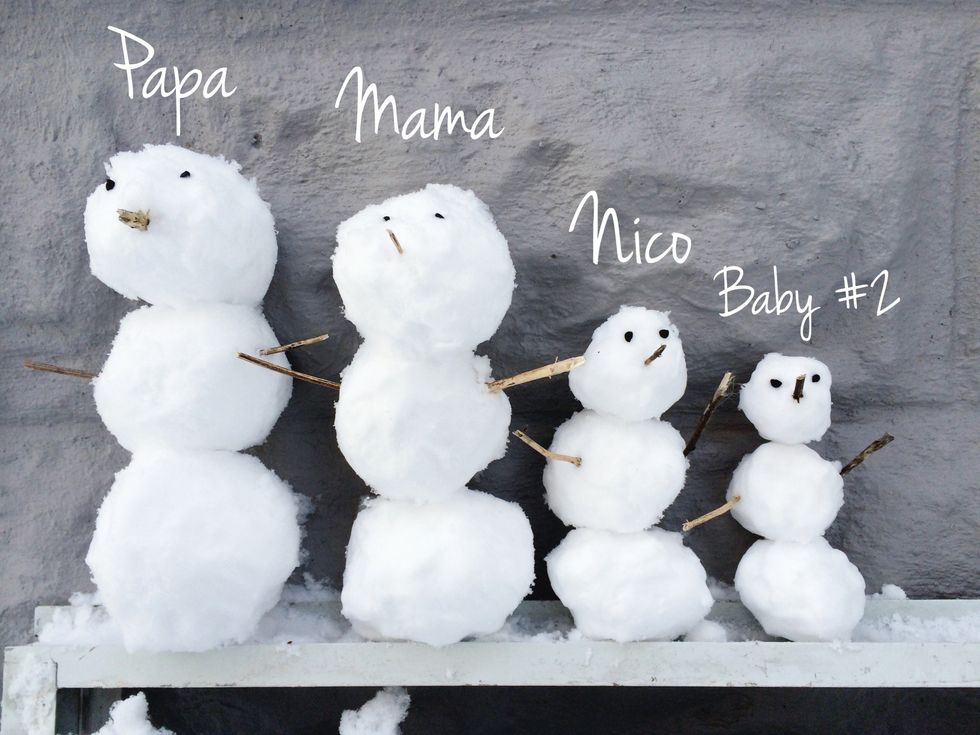 Family of Snowpeople