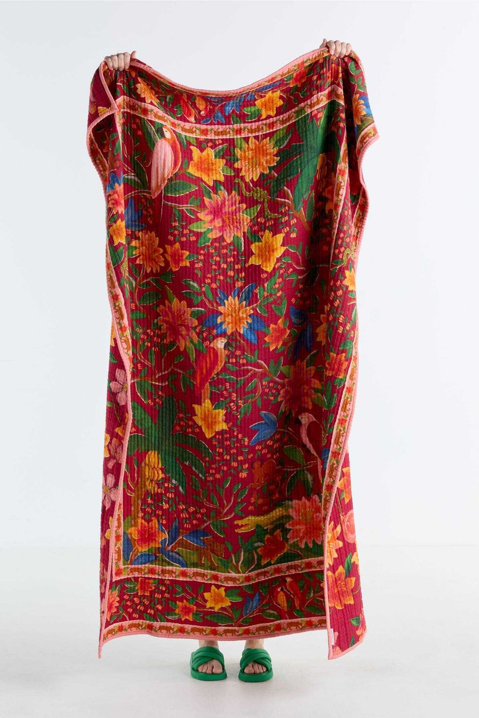 Farm Rio x Anthropologie Cotton Printed Throw