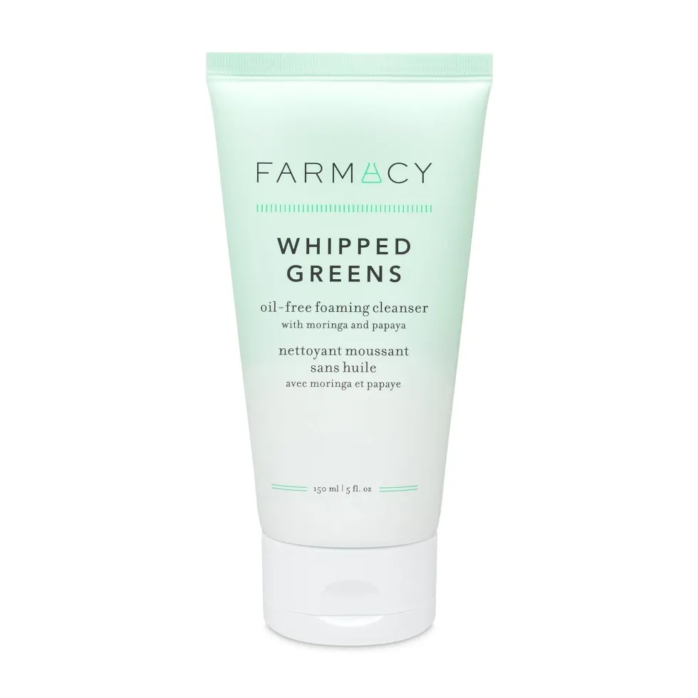 farmacy beauty whipped greens oil-free foaming cleanser