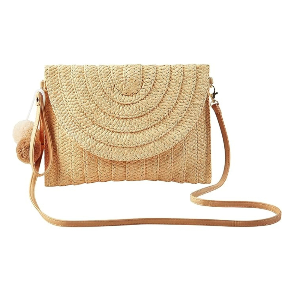 FARVALUE Women's Straw Clutch