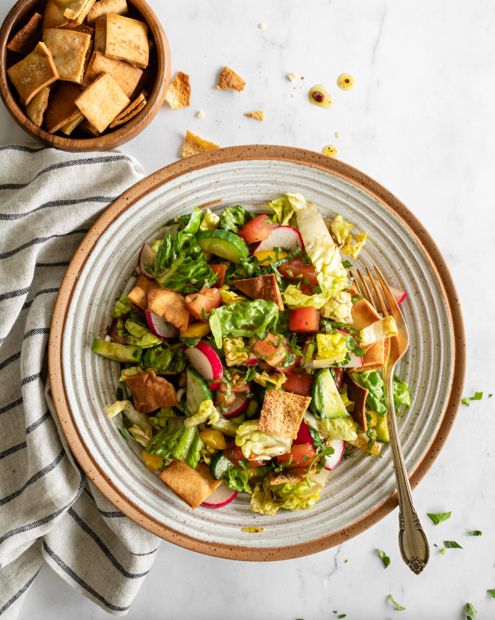 fattoush salad keto recipe