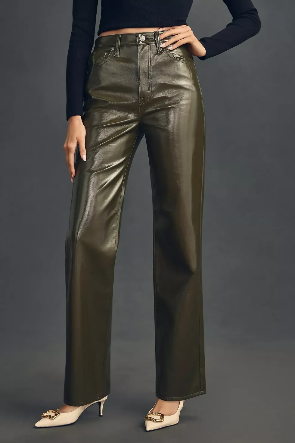 Faux Leather Pants