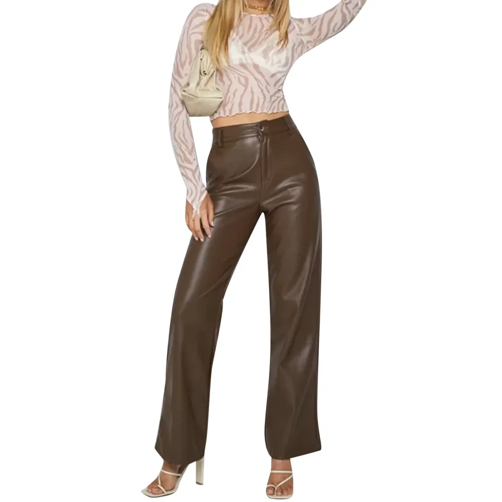 Faux Leather Pants