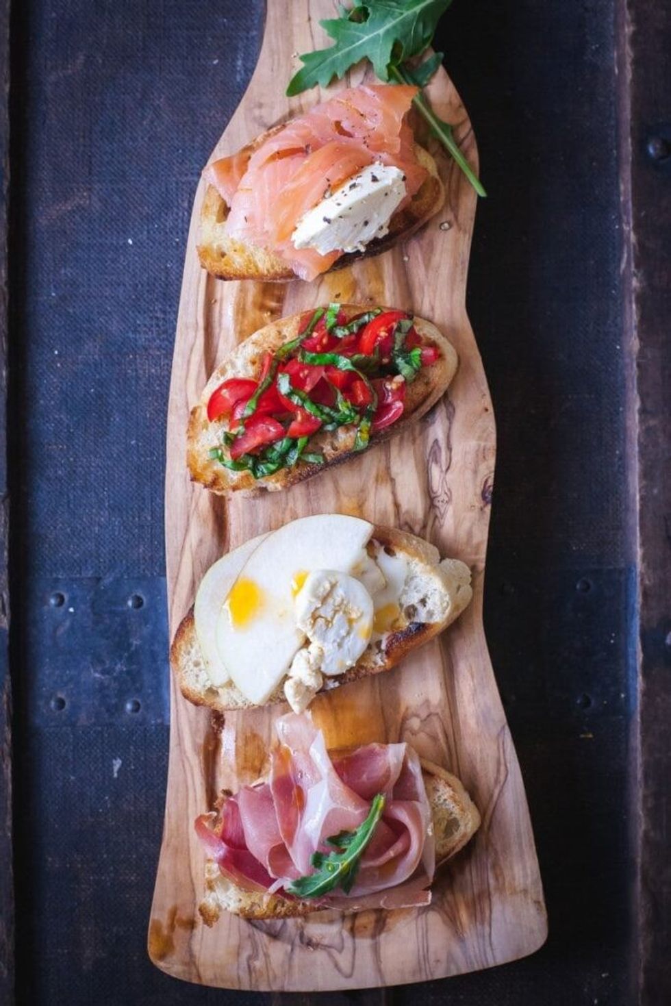 Favorite Party Crostini 4 Ways