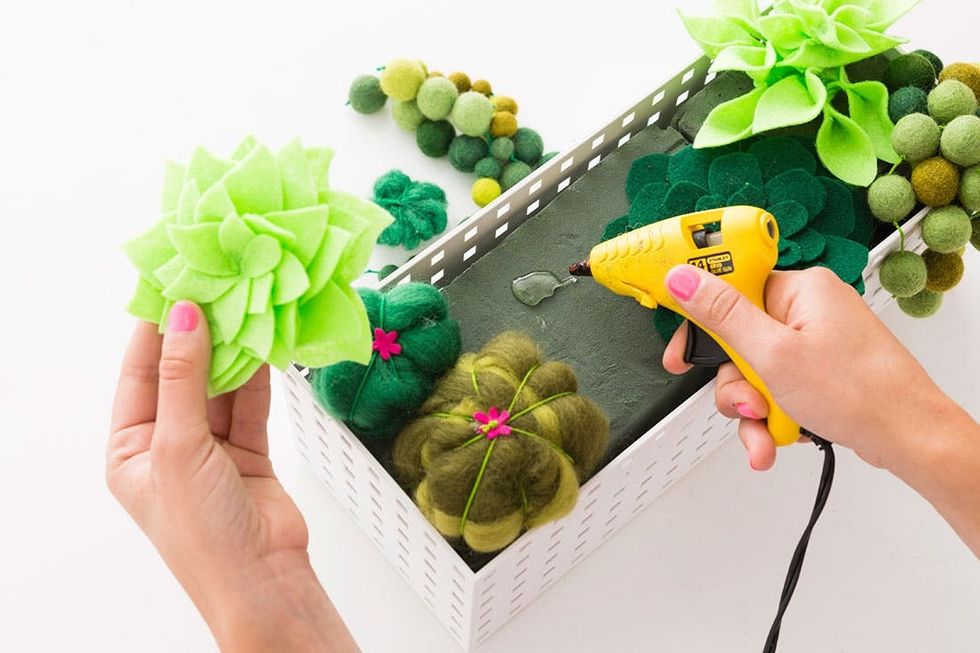 Use Felt to Create a Succulent Planter Box That Will Never Die Brit + Co