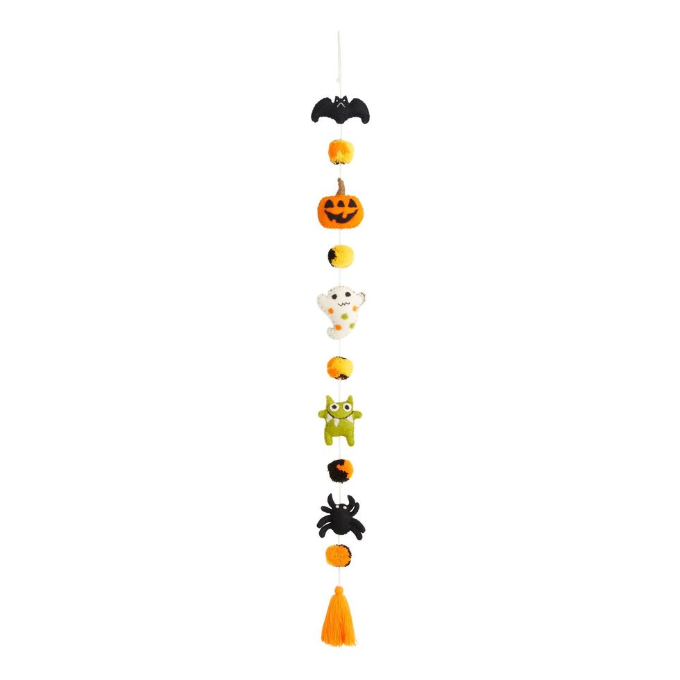 Felted Wool Halloween Icons Hanging Decor
