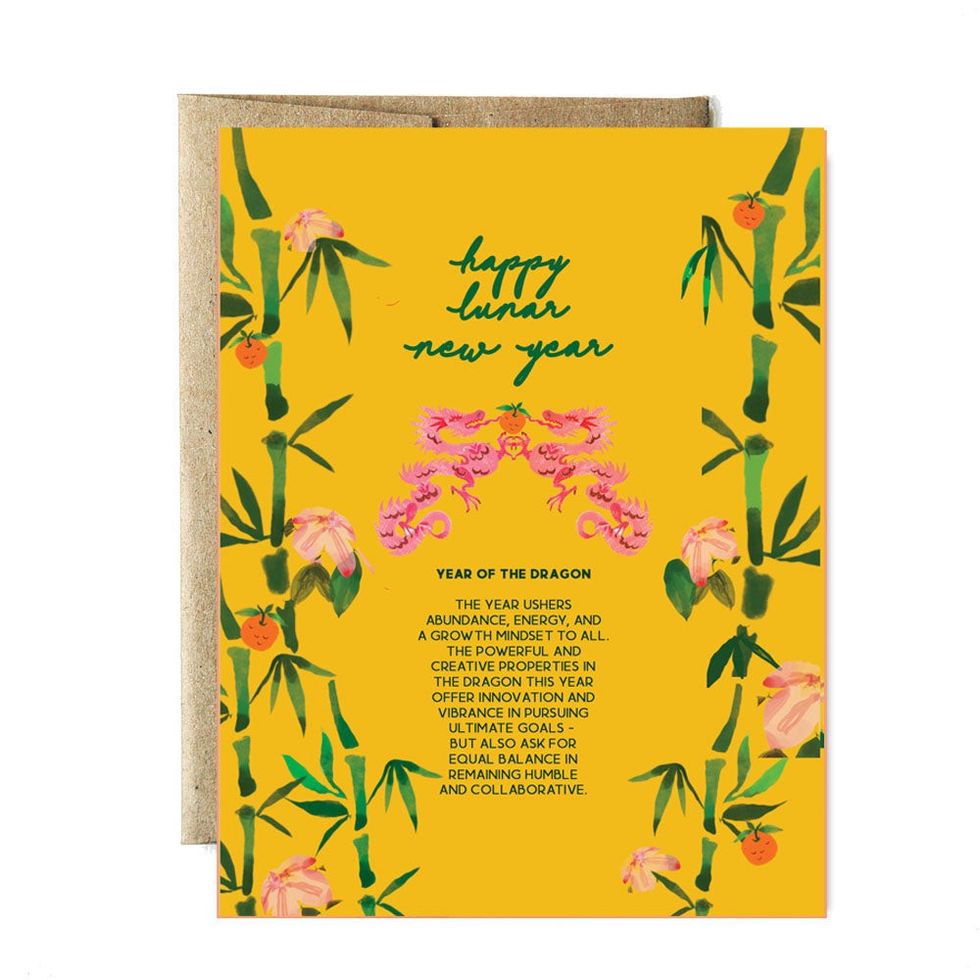 Ferme \u00e0 Papier Lunar New Year Dragon Card