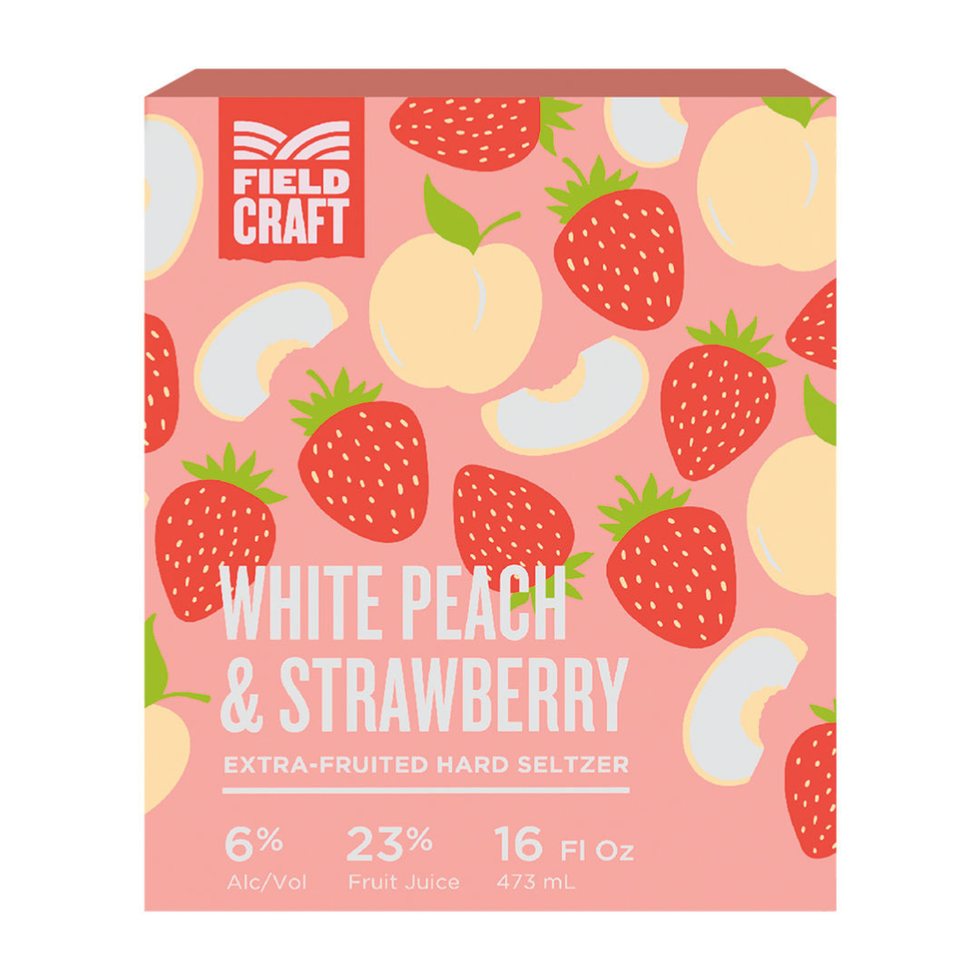 Fieldcraft White Peach Strawberry Fruited Seltzer